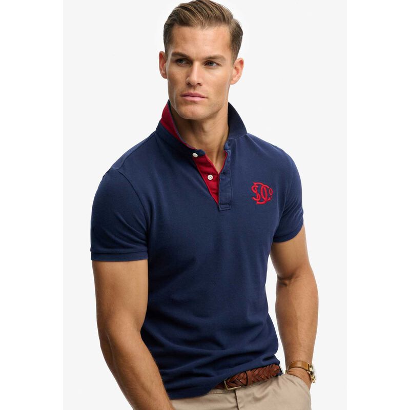 Superdry Pique Monogram Polo image number 2